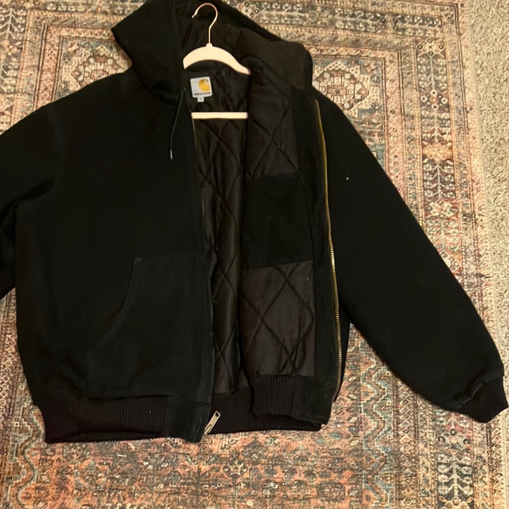 XL MENS BLACK CARHARTT JACKET/COAT